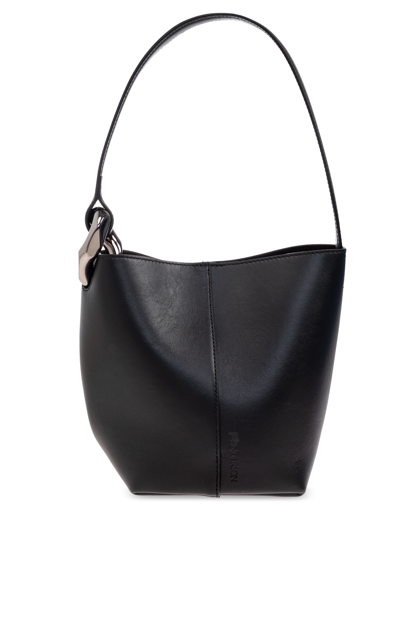ショルダーバッグ・ポシェット Jw Anderson Black Leather Bucket Bag JW Anderson JWA Corner Small leather bucket bag JW Anderson
